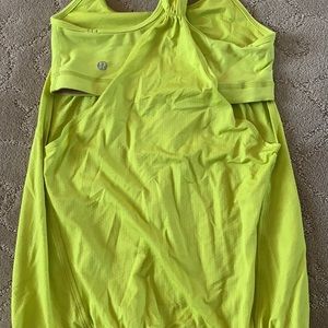 Lululemon tank top with sports bra attached. 4